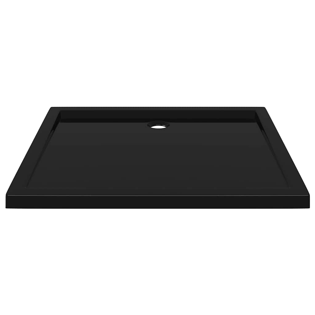 brusekar 80x90 cm ABS rektangulært sort