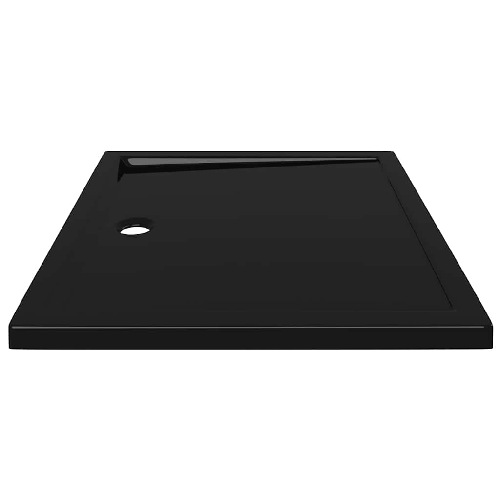 brusekar 80x90 cm ABS rektangulært sort