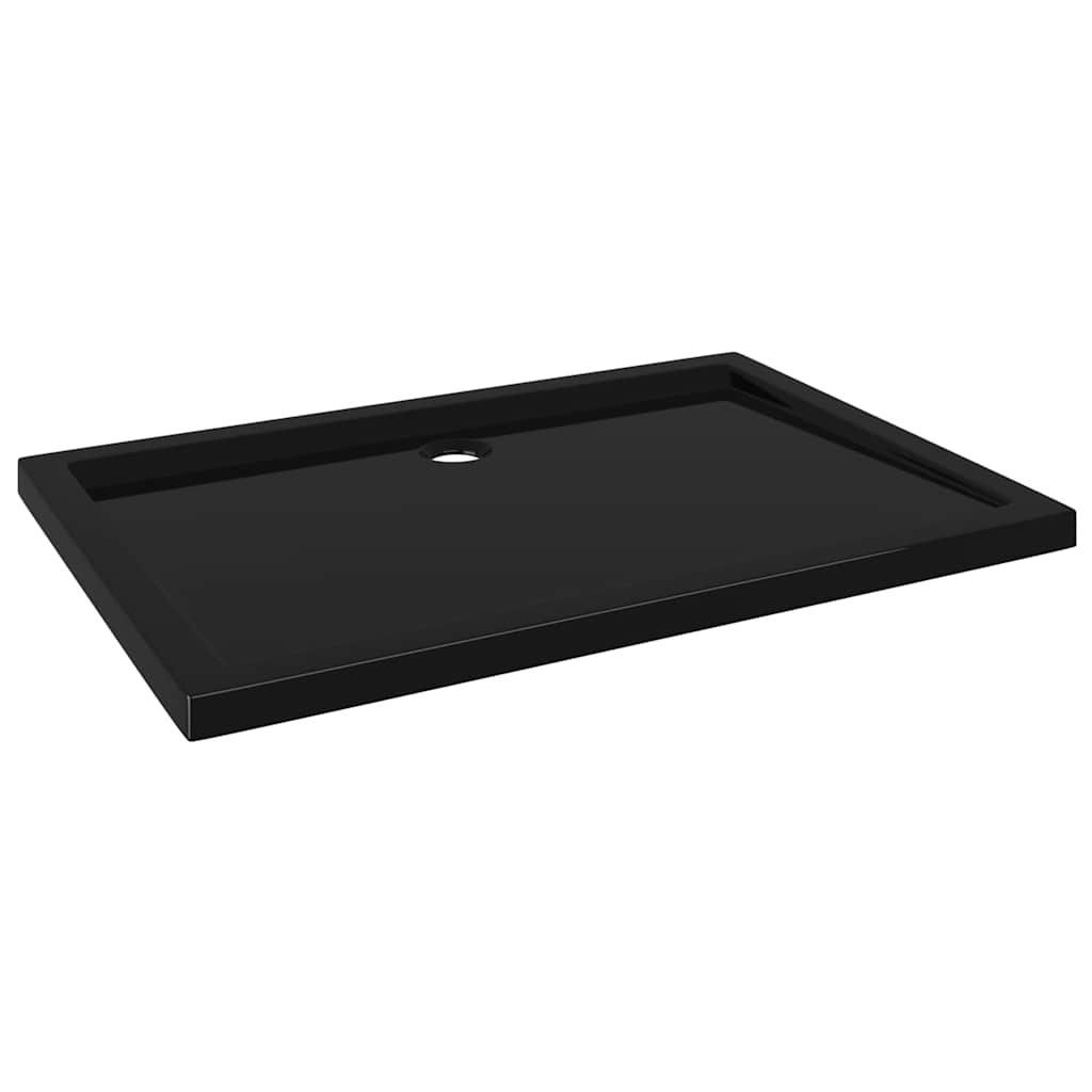 brusekar 80x110 cm ABS rektangulært sort