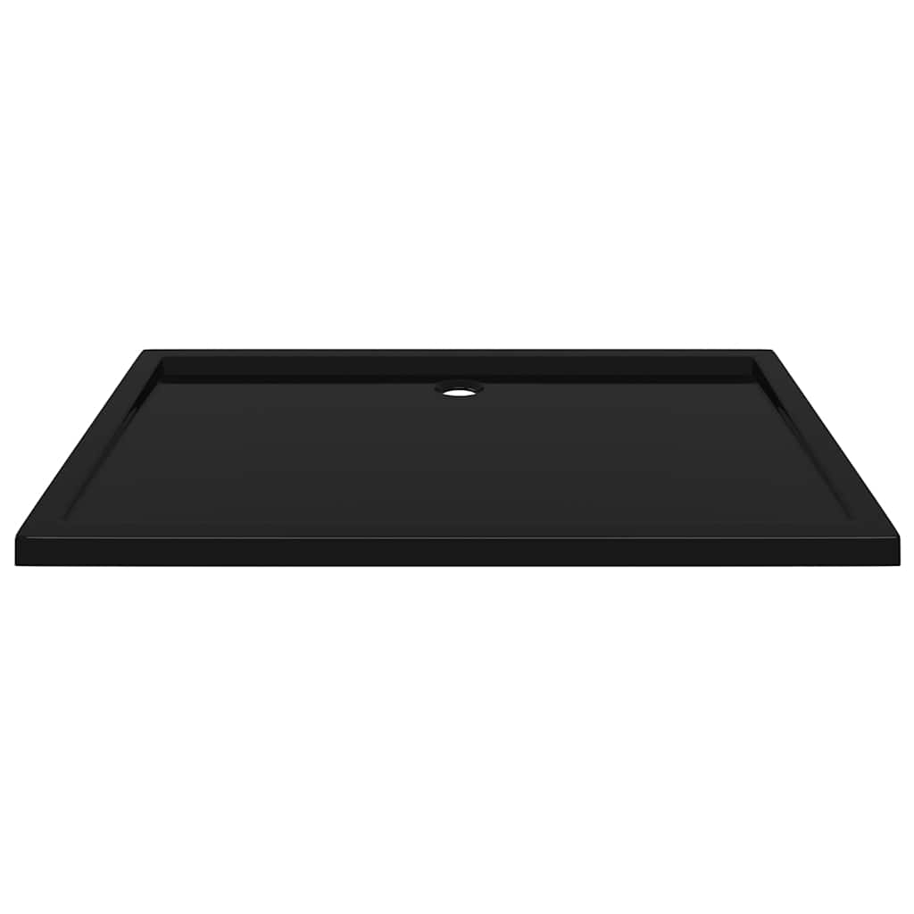 brusekar 80x120 cm ABS rektangulært sort
