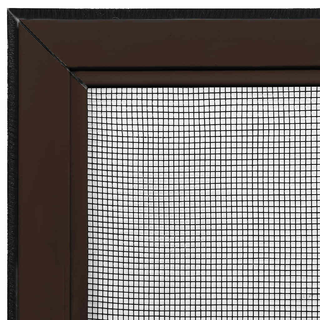 udvideligt insektnet til vinduer (75-143)x50 cm brun