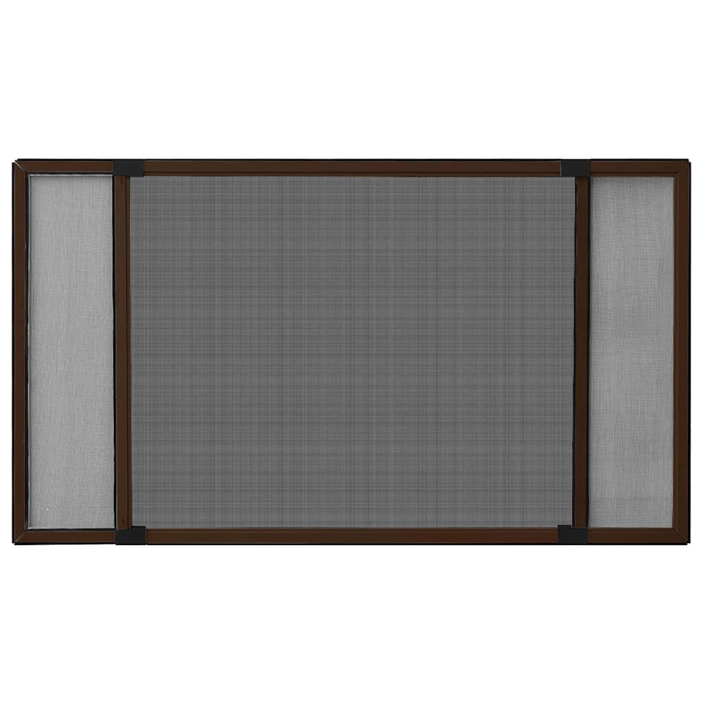 udvideligt insektnet til vinduer (100-193)x75 cm brun