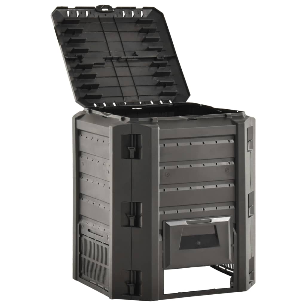 kompostbeholder 380 l sort