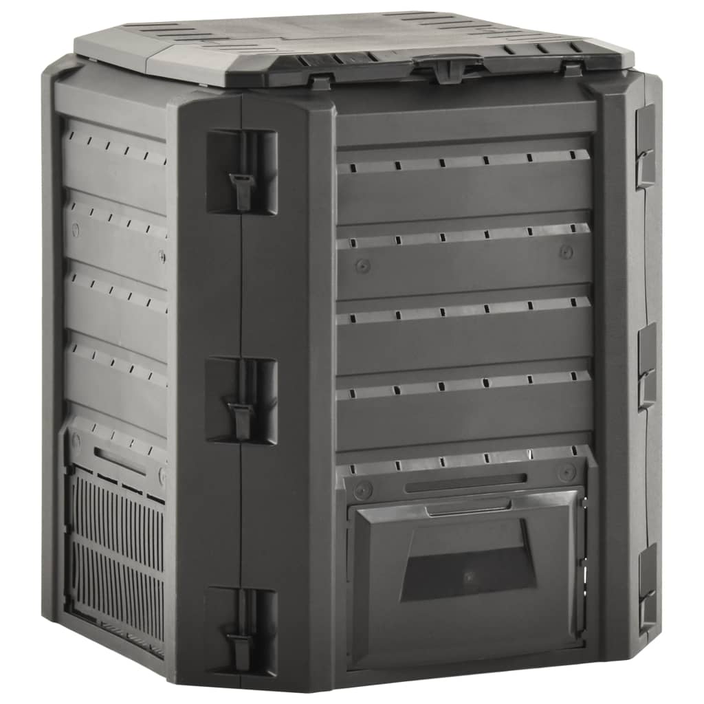 kompostbeholder 380 l sort