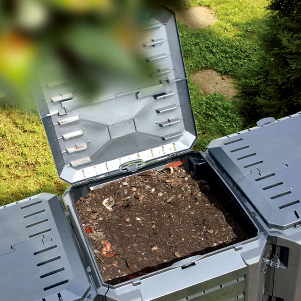 kompostbeholder 800 l sort