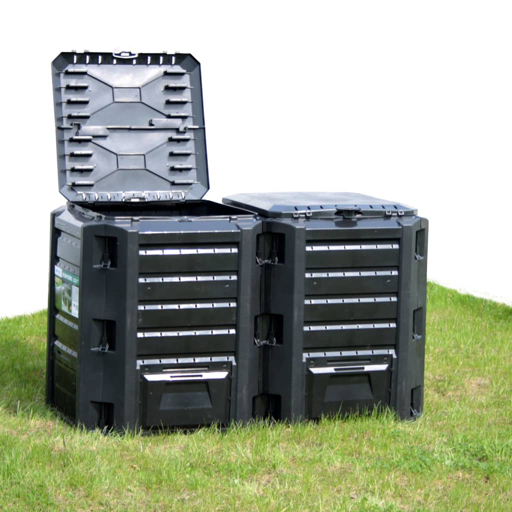 kompostbeholder 800 l sort