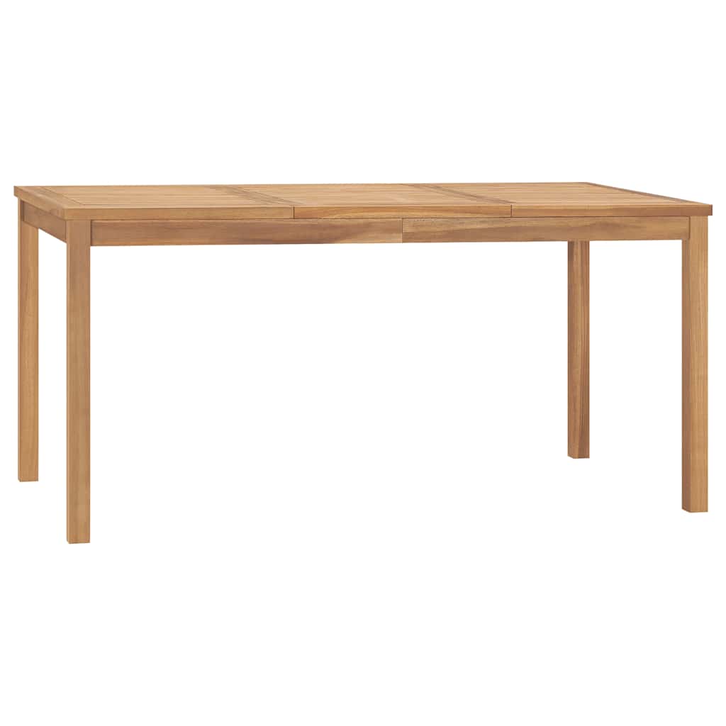 havebord 160x80x77 cm massivt teaktræ