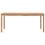 havebord 180x90x77 cm massivt teaktræ