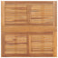 foldbart havebord 90x90x75 cm massivt teaktræ