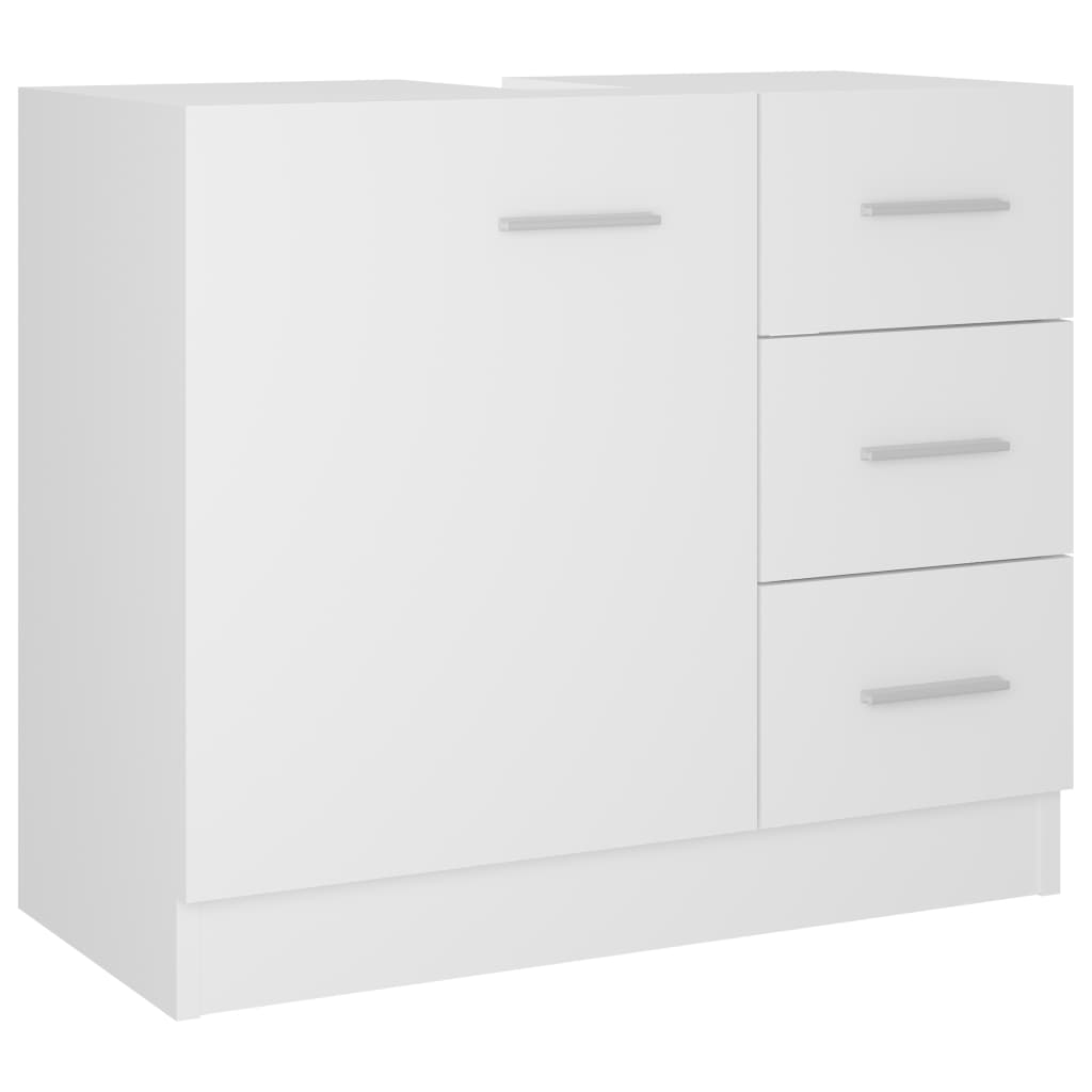 underskab til håndvask 63x30x54 cm konstrueret træ hvid