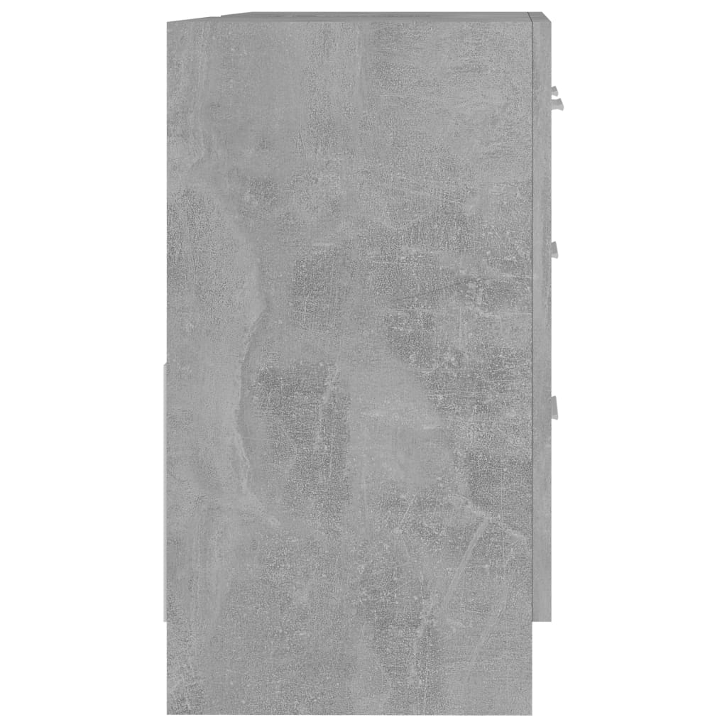 underskab til håndvask 63x30x54 cm konstrueret træ betongrå