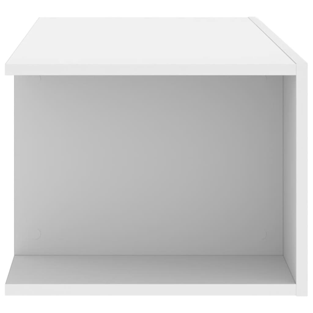 tv-skab med LED-lys 90x39x30 cm hvid