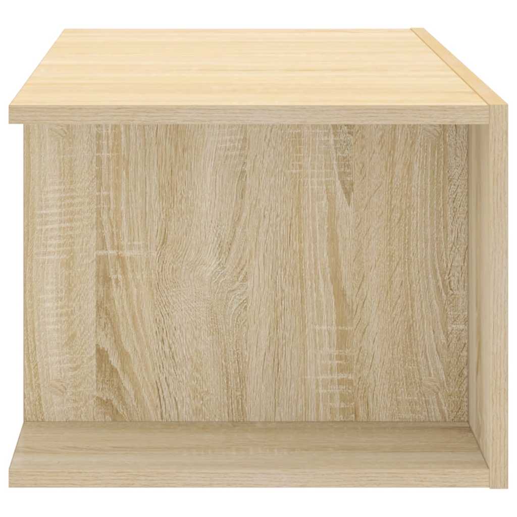 tv-bord med LED-lys 90x39x30 cm sonoma-eg