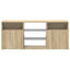 tv-bord med LED-lys 120x30x50 cm sonoma-eg