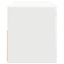 tv-skab med LED-lys 90x35x40 cm hvid
