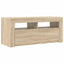 tv-bord med LED-lys 90x35x40 cm sonoma-eg