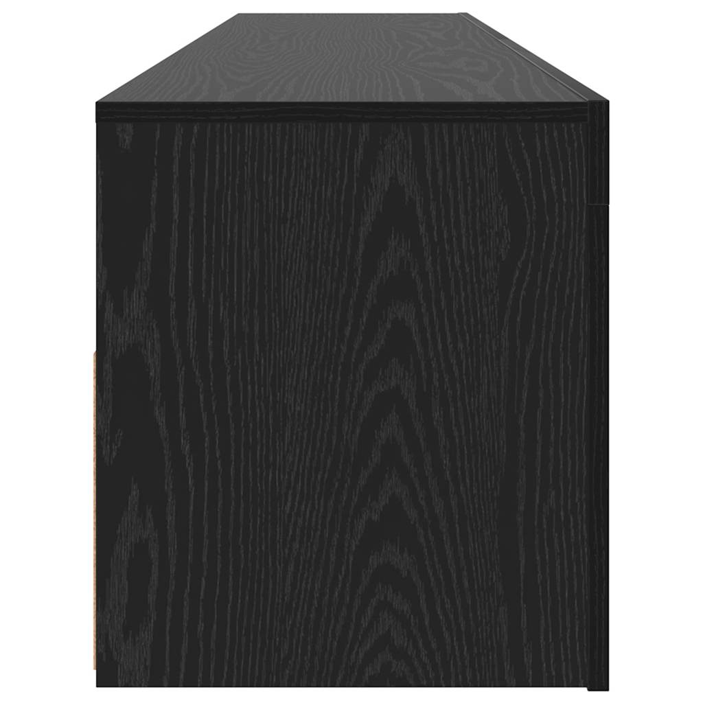 tv-bord med LED-lys 90x35x40 cm betongrå