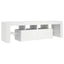 tv-bord med LED-lys 140x36,5x40 cm hvid