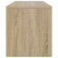 tv-bord med LED-lys 140x36,5x40 cm sonoma-eg