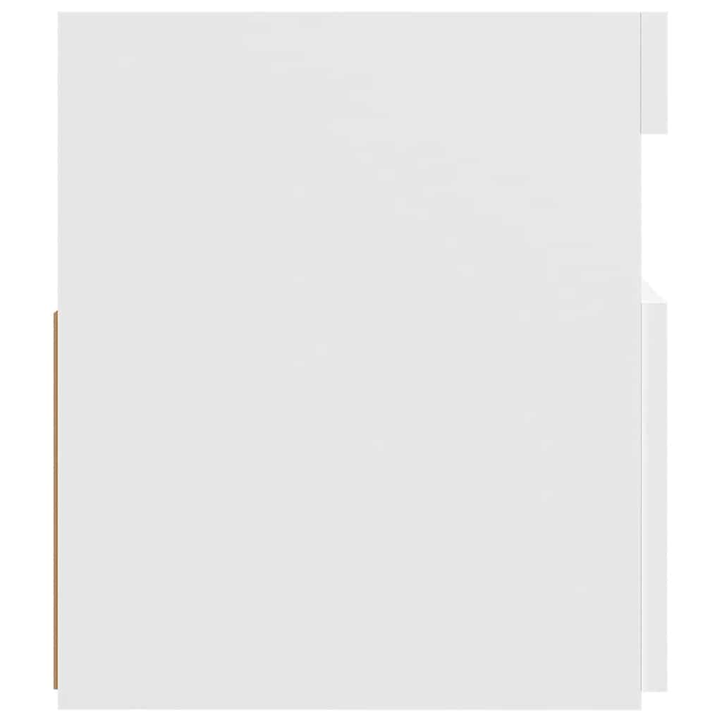 tv-skab med LED-lys 120x35x40 cm hvid