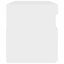 tv-bord med LED-lys 60x35x40 cm hvid