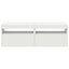 tv-borde med LED-lys 2 stk. 60x35x40 cm hvid