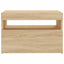 tv-bord med LED-lys 60x35x40 cm sonoma-eg