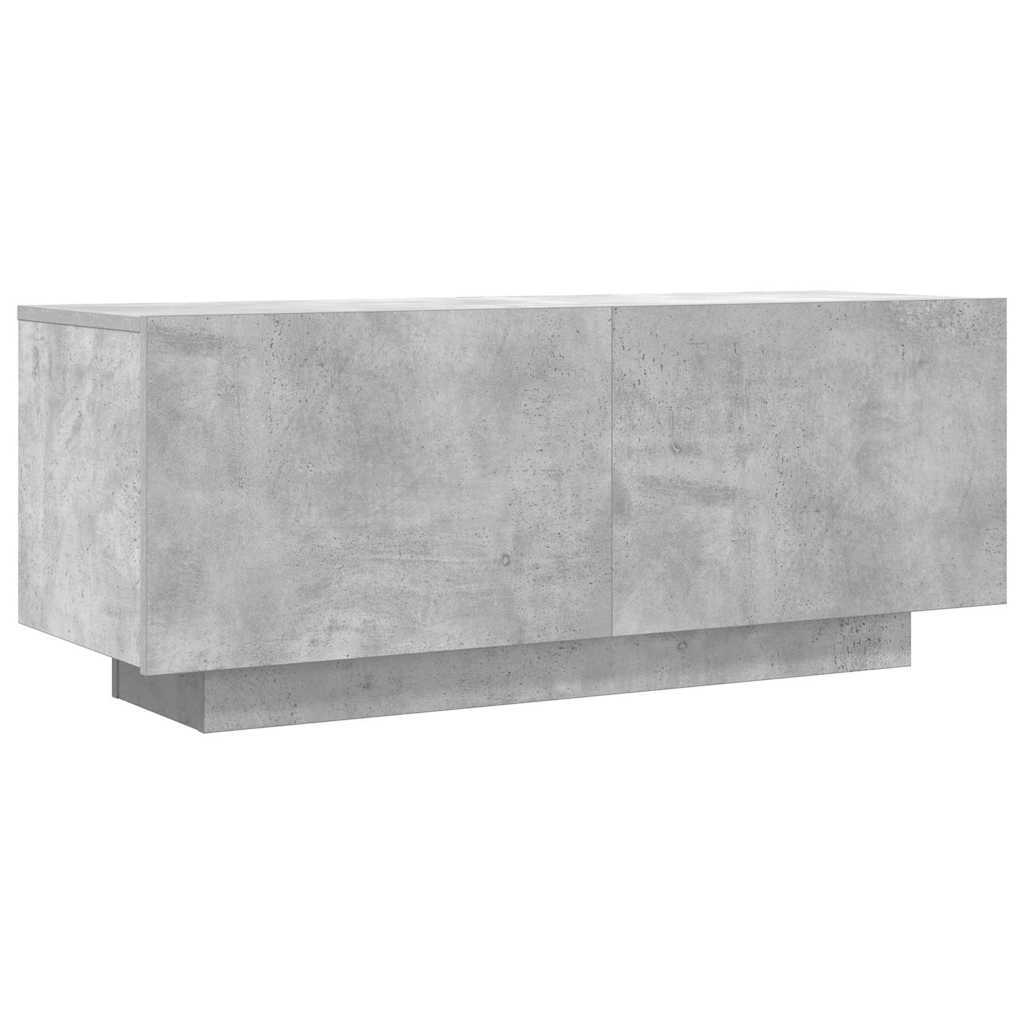 tv-bord 100x35x40 cm konstrueret træ betongrå
