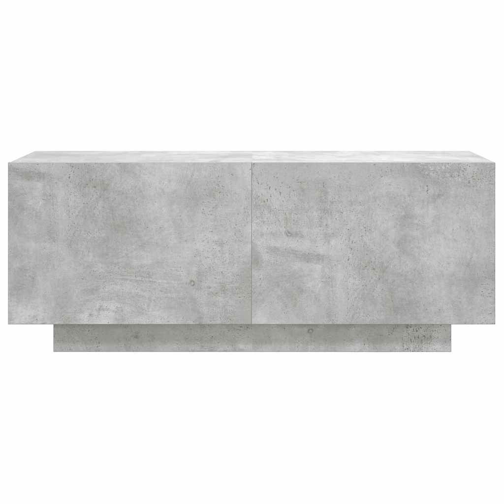 tv-bord 100x35x40 cm konstrueret træ betongrå