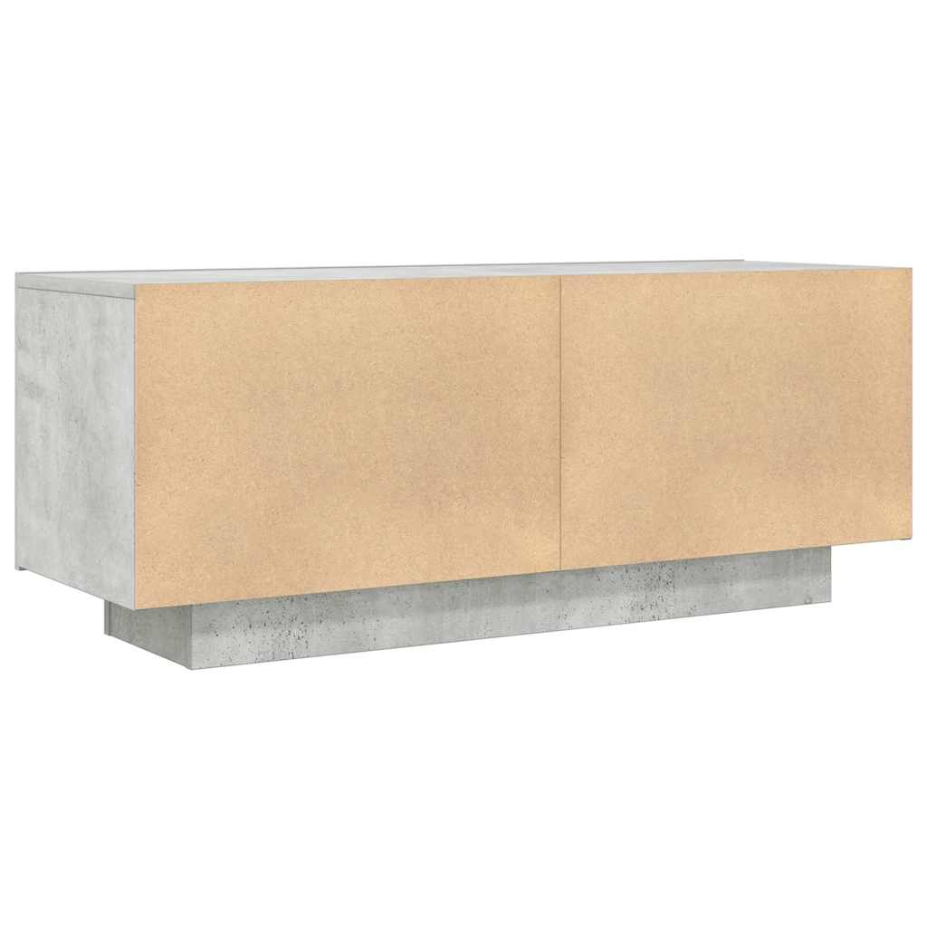 tv-bord 100x35x40 cm konstrueret træ betongrå