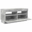 tv-bord med LED-lys 80x35x40 cm betongrå