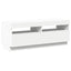 tv-skab med LED-lys 100x35x40 cm hvid