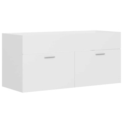 skab til håndvask 100x38,5x46 cm konstrueret træ hvid