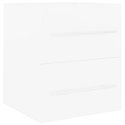 skab til håndvask 41x38,5x48 cm konstrueret træ hvid