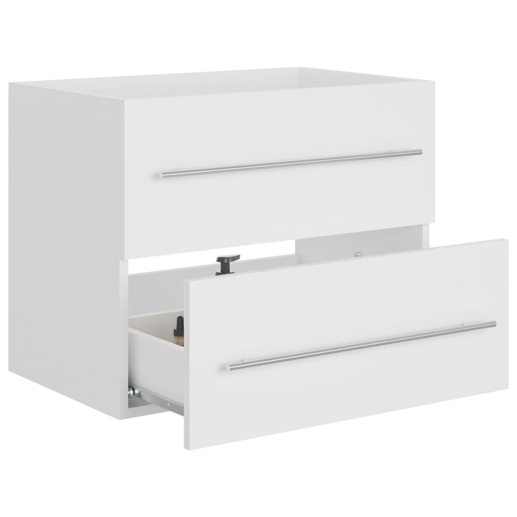 skab til håndvask 60x38,5x48 cm konstrueret træ hvid