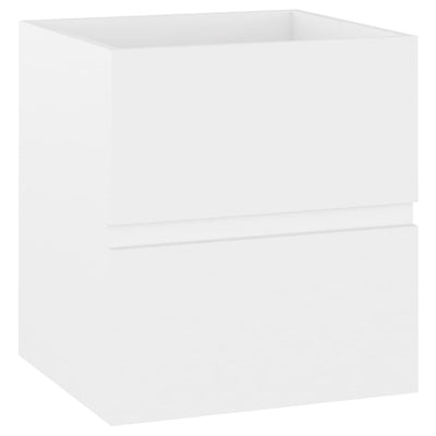 skab til håndvask 41x38,5x45 cm konstrueret træ hvid