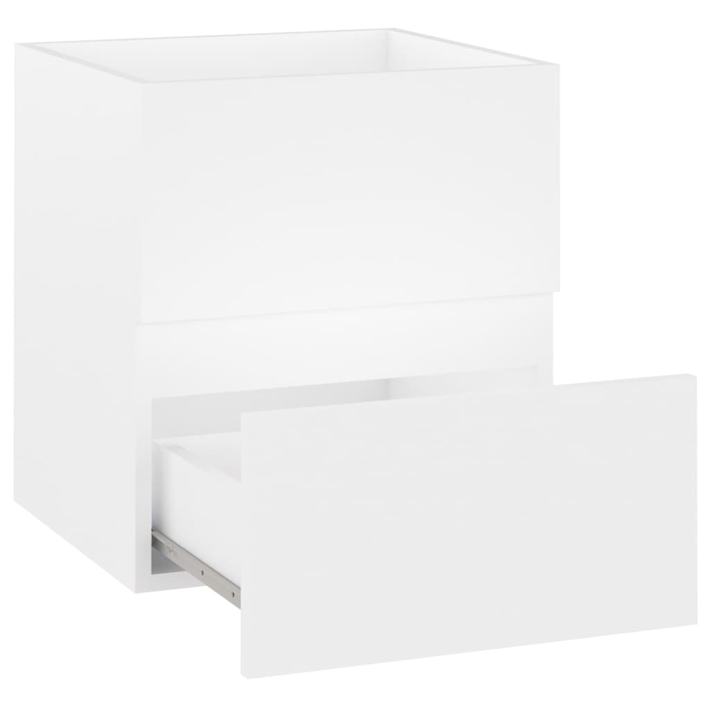 skab til håndvask 41x38,5x45 cm konstrueret træ hvid