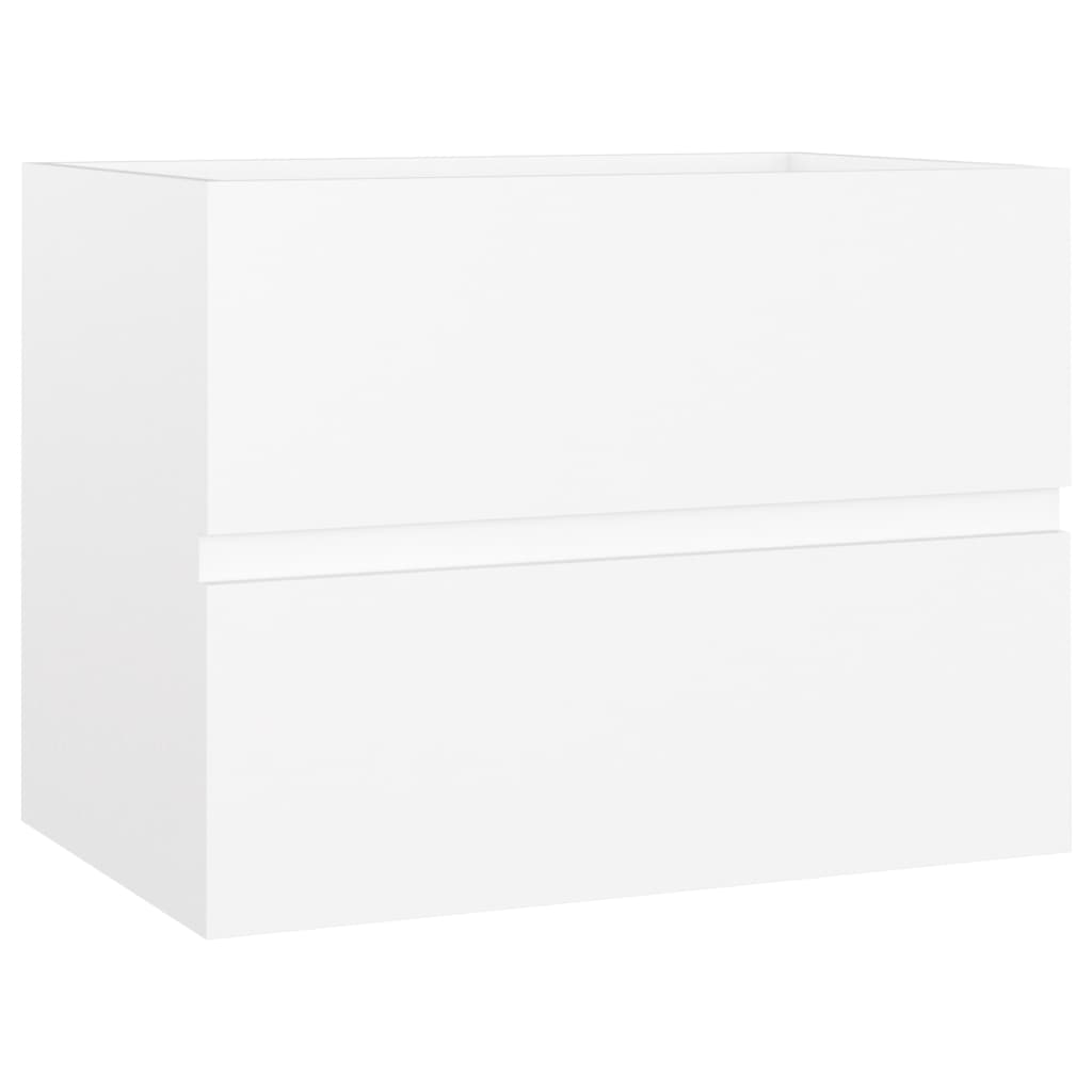 skab til håndvask 60x38,5x45 cm konstrueret træ hvid