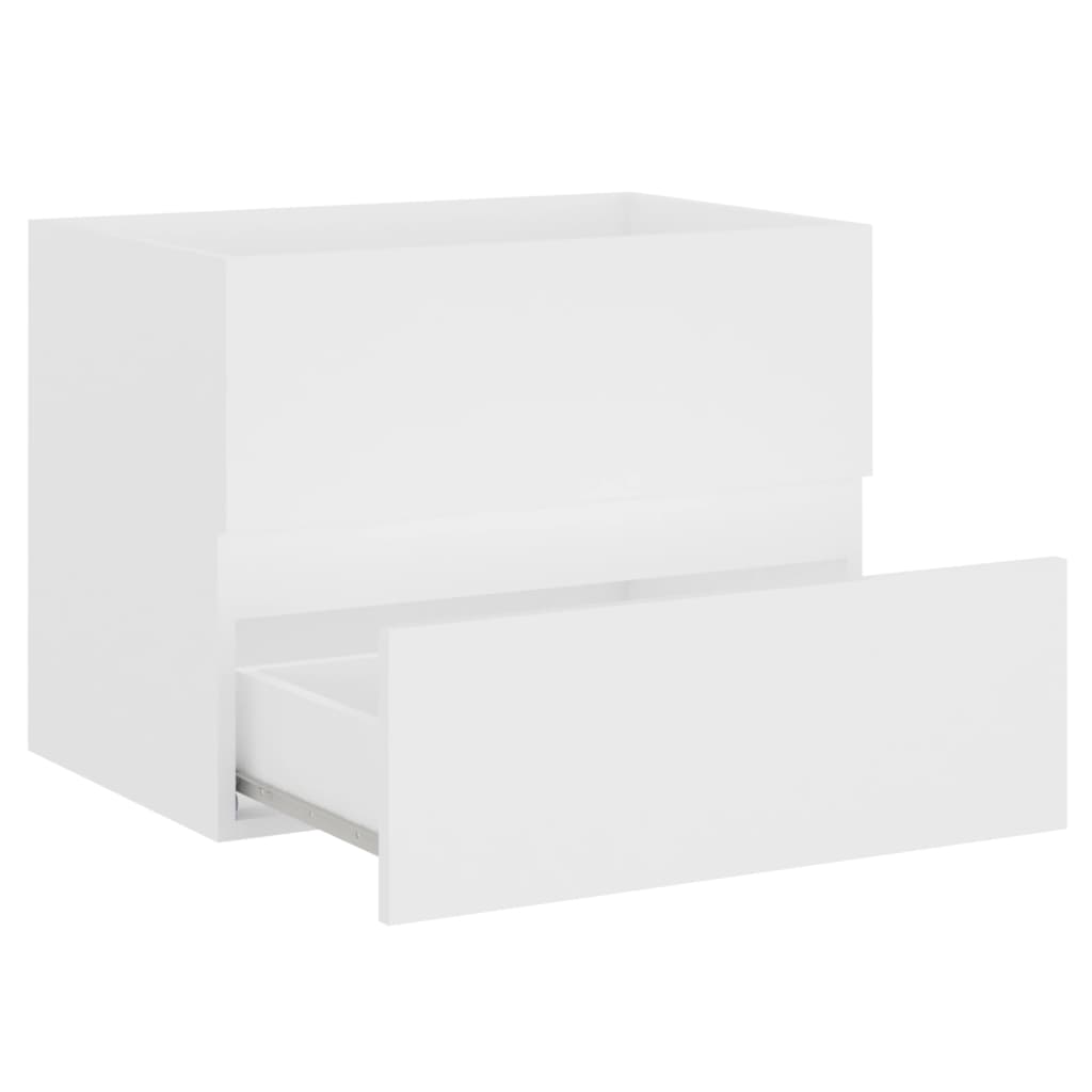 skab til håndvask 60x38,5x45 cm konstrueret træ hvid
