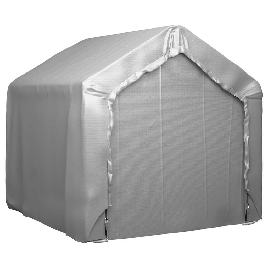 opbevaringstelt 180x180 cm galvaniseret stål grå