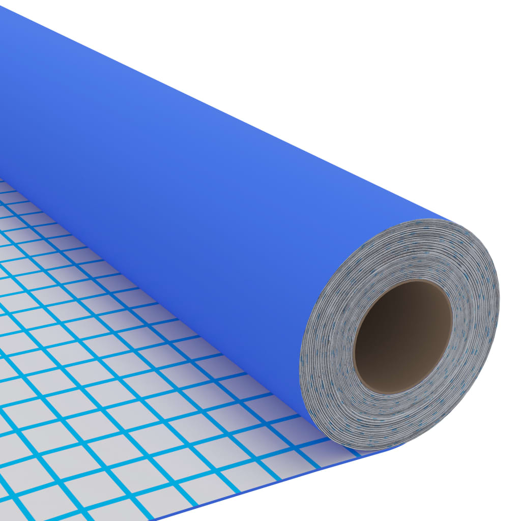 selvklæbende folie til møbler 500x90 cm PVC blå højglans