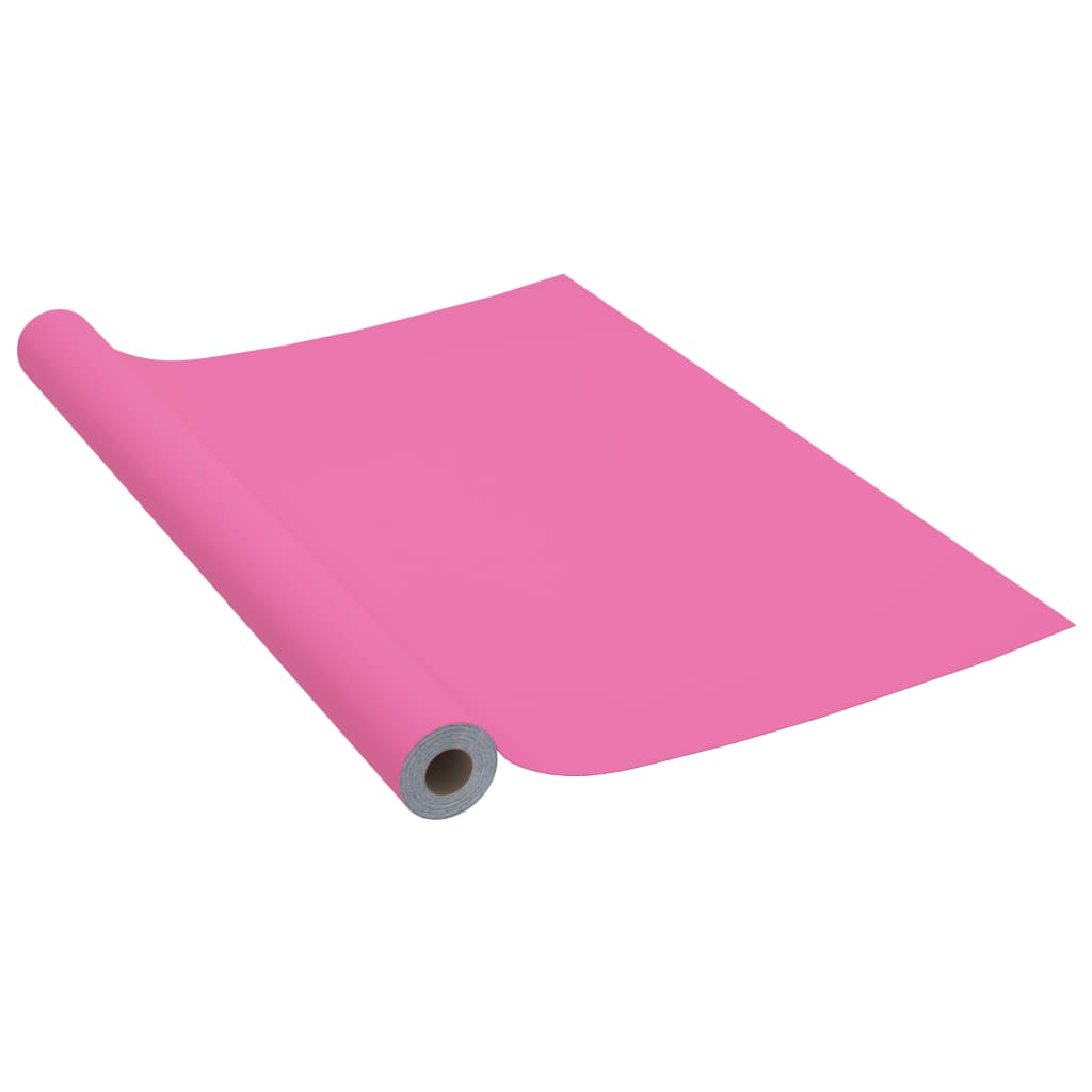 selvklæbende folie til møbler 500x90 cm PVC pink højglans