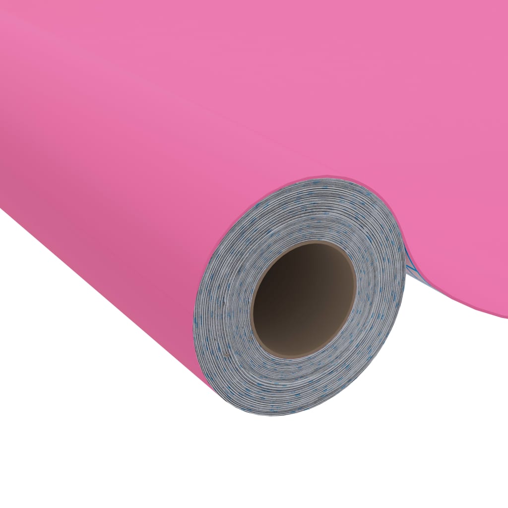 selvklæbende folie til møbler 500x90 cm PVC pink højglans