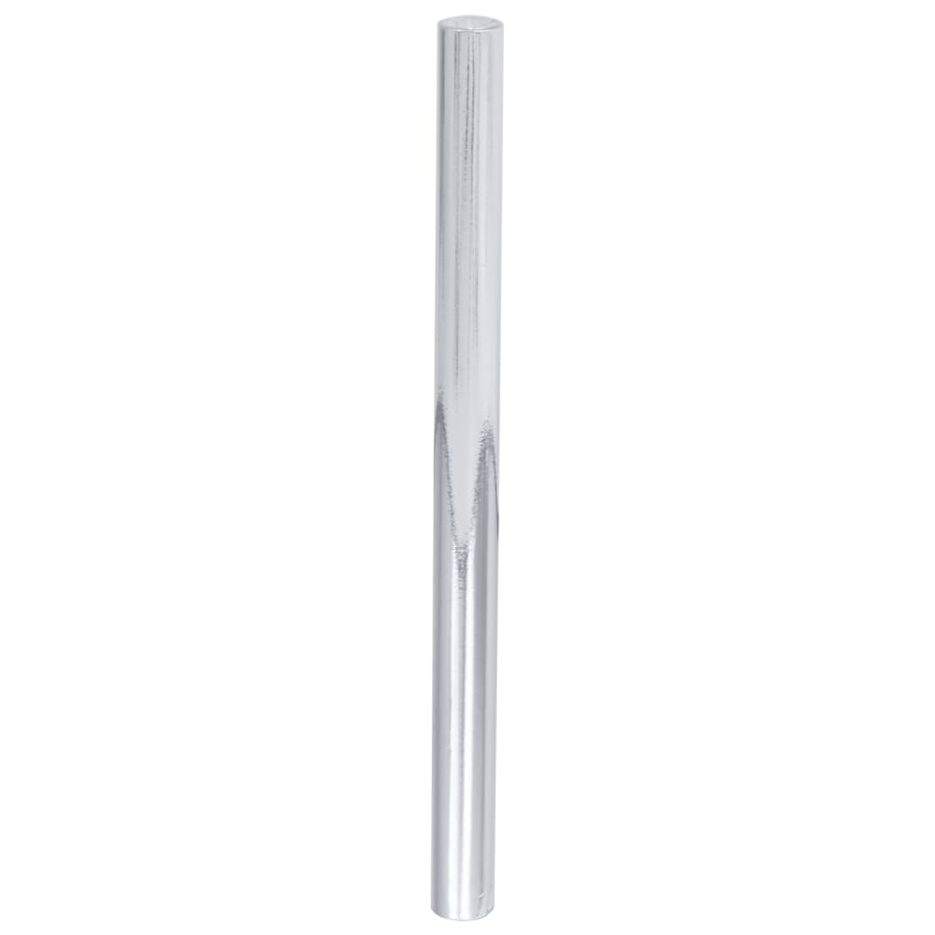 selvklæbende folie til møbler 500x90 cm PVC sølvfarvet højglans