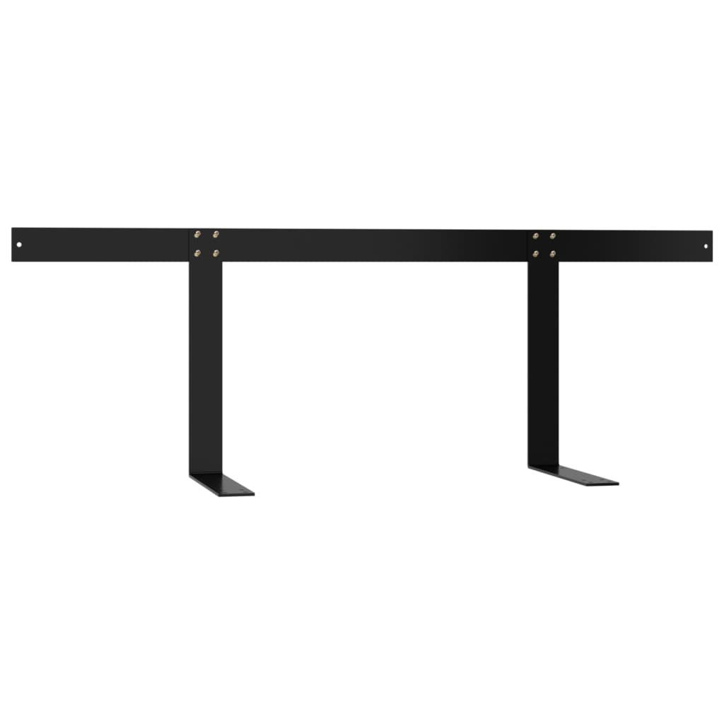 ryglæn til pallesofa 110 cm jern sort