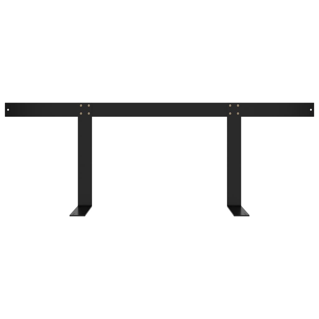 ryglæn til pallesofa 110 cm jern sort