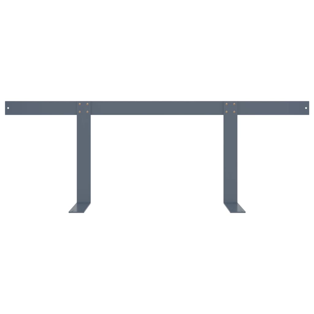 ryglæn til pallesofa 110 cm jern lysegrå