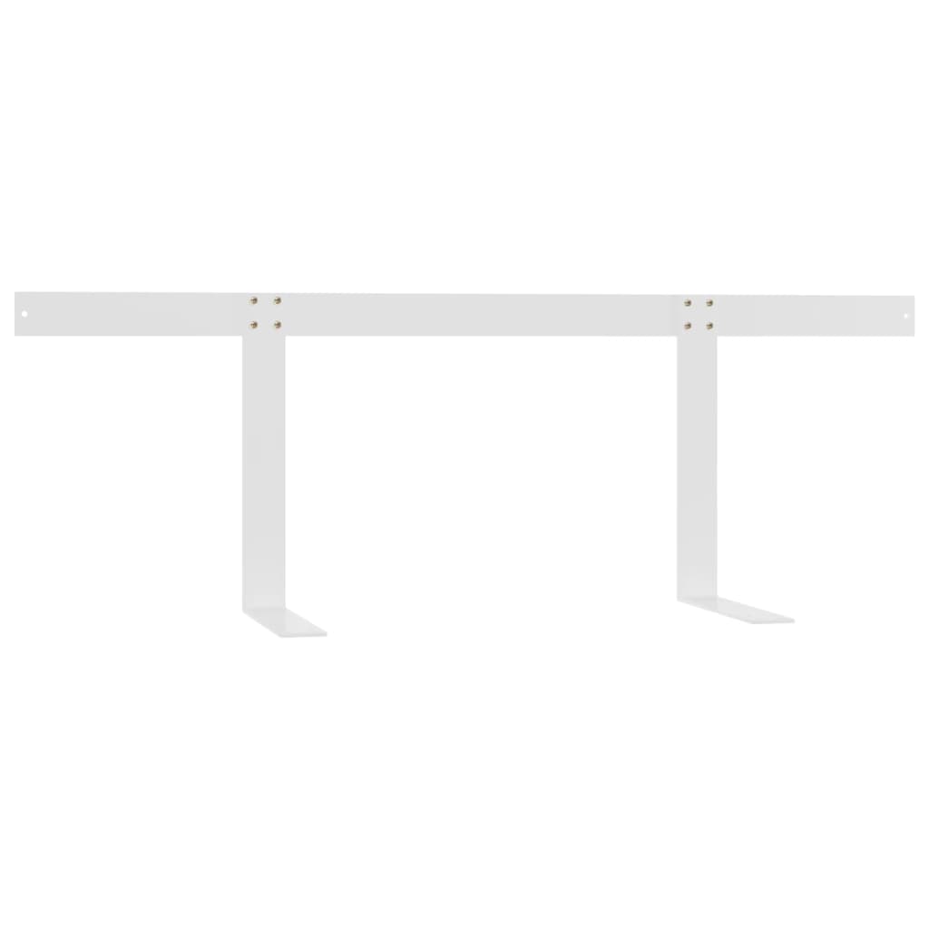 ryglæn til pallesofa 110 cm jern hvid