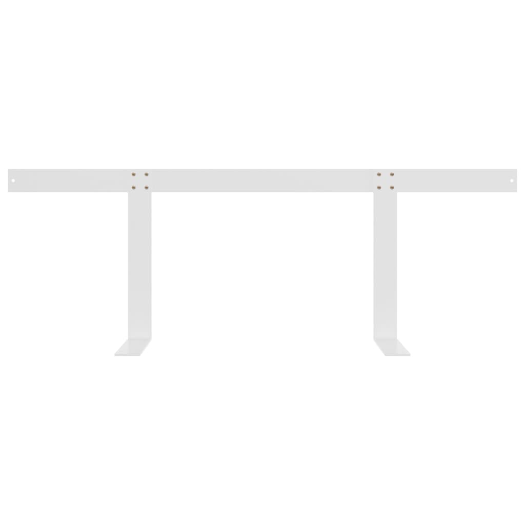 ryglæn til pallesofa 110 cm jern hvid