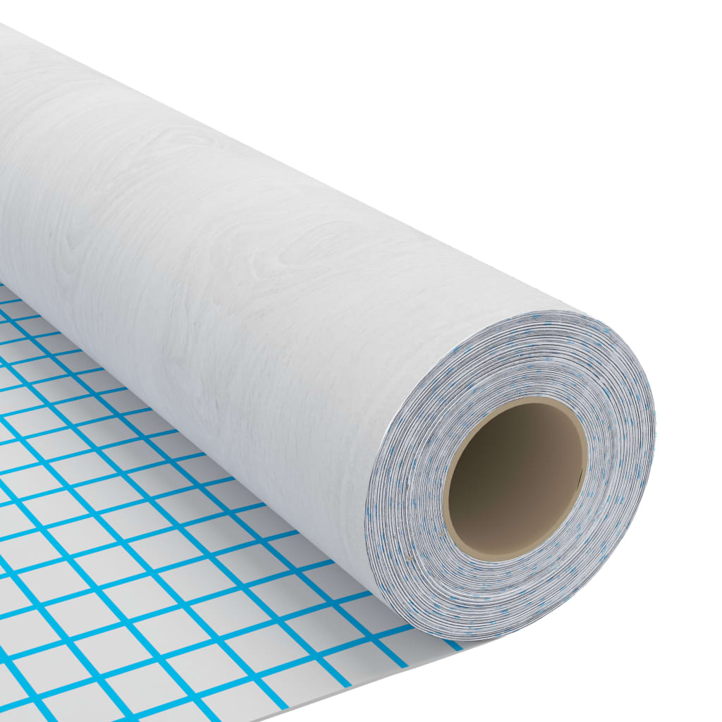selvklæbende dørfolie 4 stk. 210x90 cm PVC hvidt træ